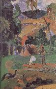 Paul Gauguin There are peacocks scenery china oil painting artist
